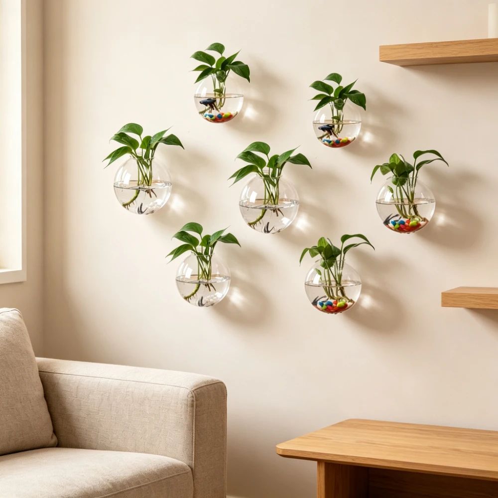 Wall Hanging Glass Hydroponic  - Propagation Station Vase recension och pris